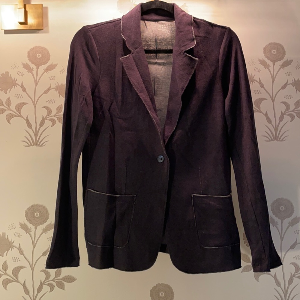 Barney’s New York Navy Cotton/Cashmere Blazer, size 2